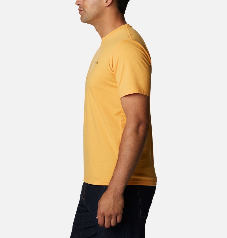 Thumbnail: Men's Sun Trek Short Sleeve T-Shirt, Color: Mango, image 3