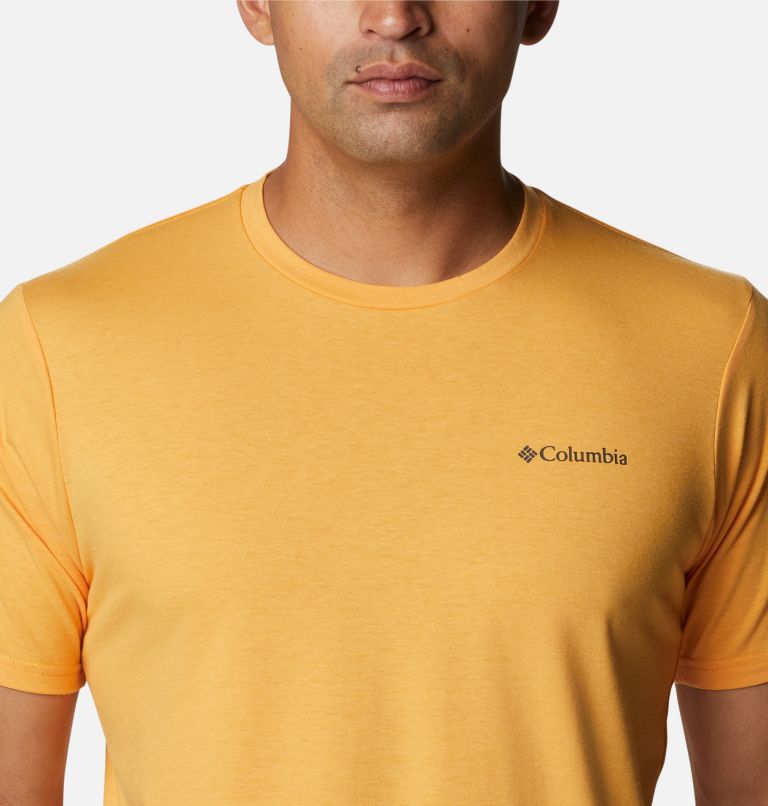 Men's Sun Trek Short Sleeve T-Shirt, Color: Mango, image 4