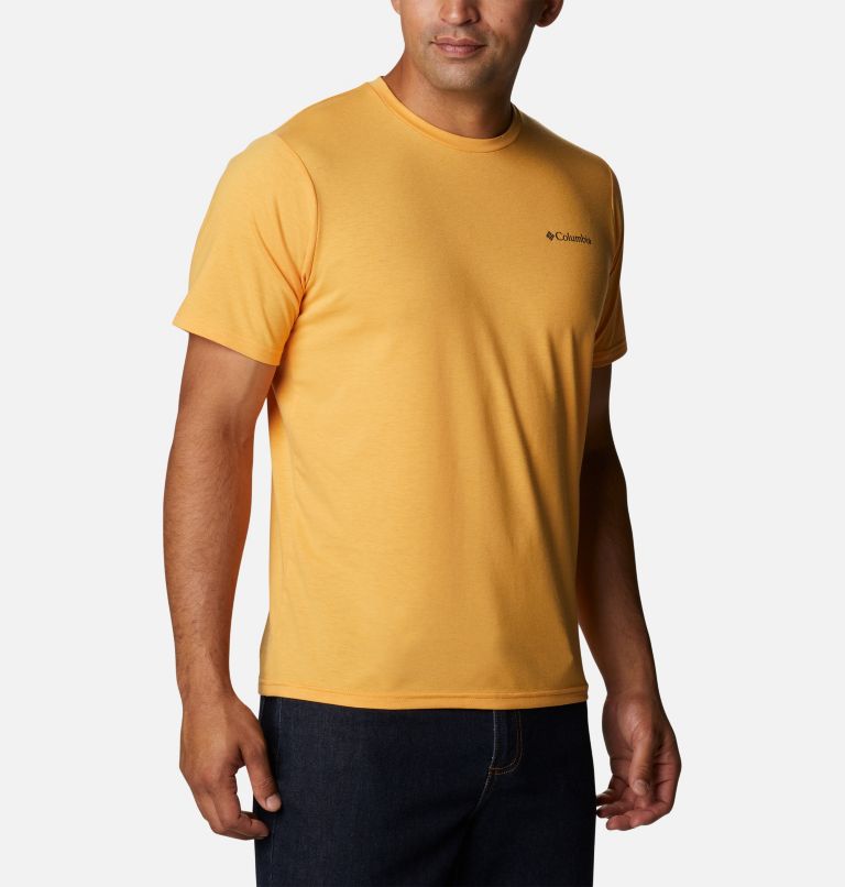 Thumbnail: Men's Sun Trek Short Sleeve T-Shirt, Color: Mango, image 5