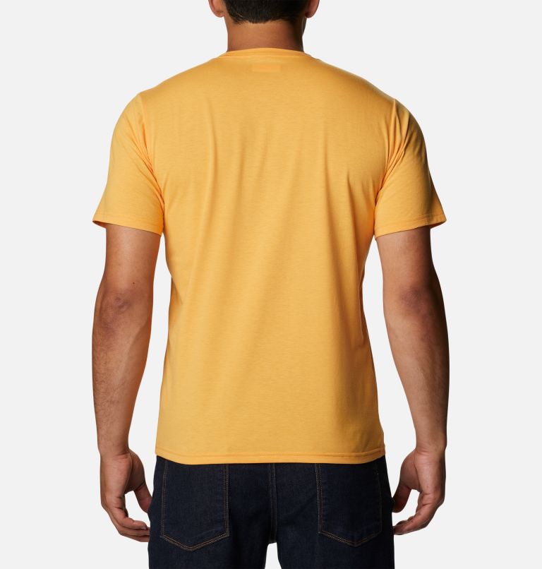 Thumbnail: Men's Sun Trek Short Sleeve T-Shirt, Color: Mango, image 2