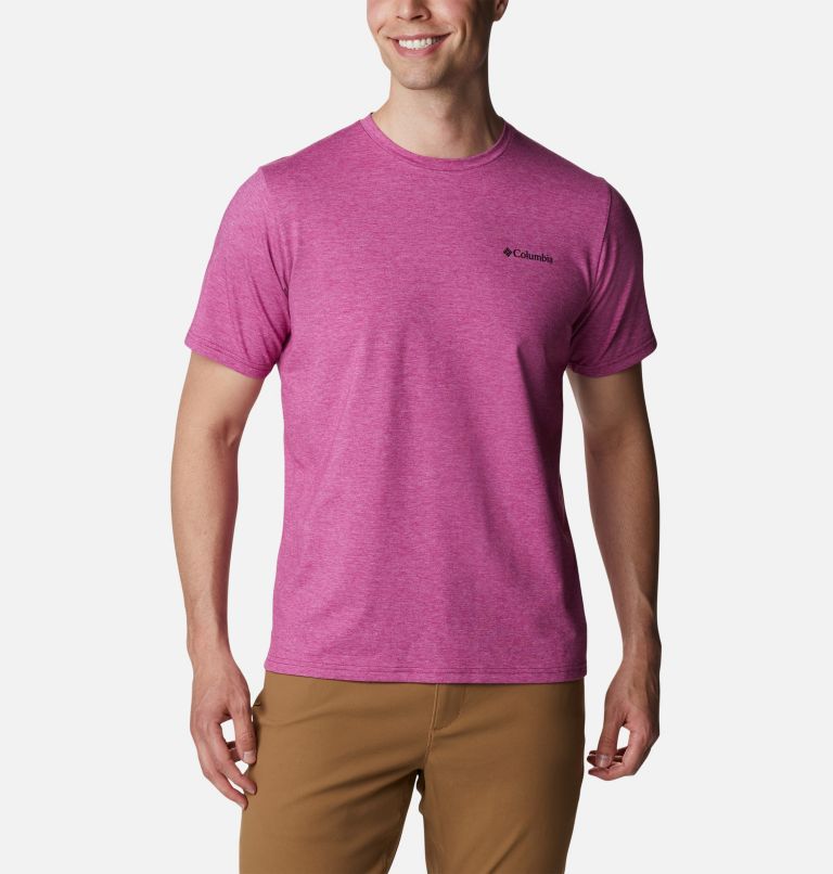Men's Sun Trek Short Sleeve Tee | 662 | S, Color: Red Onion Heather, image 1