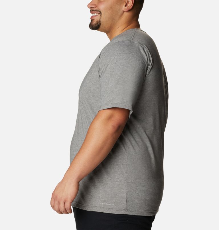 T-shirt à manches courtes Sun Trek pour homme - Tailles fortes, Color: City Grey Heather