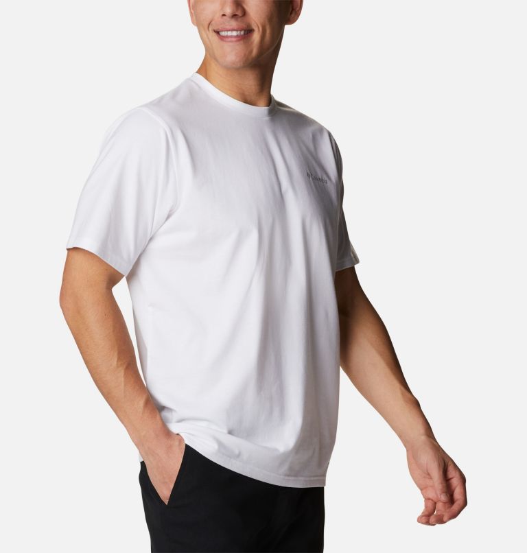 Thumbnail: Men's Sun Trek Short Sleeve T-Shirt - Tall, Color: White, image 5