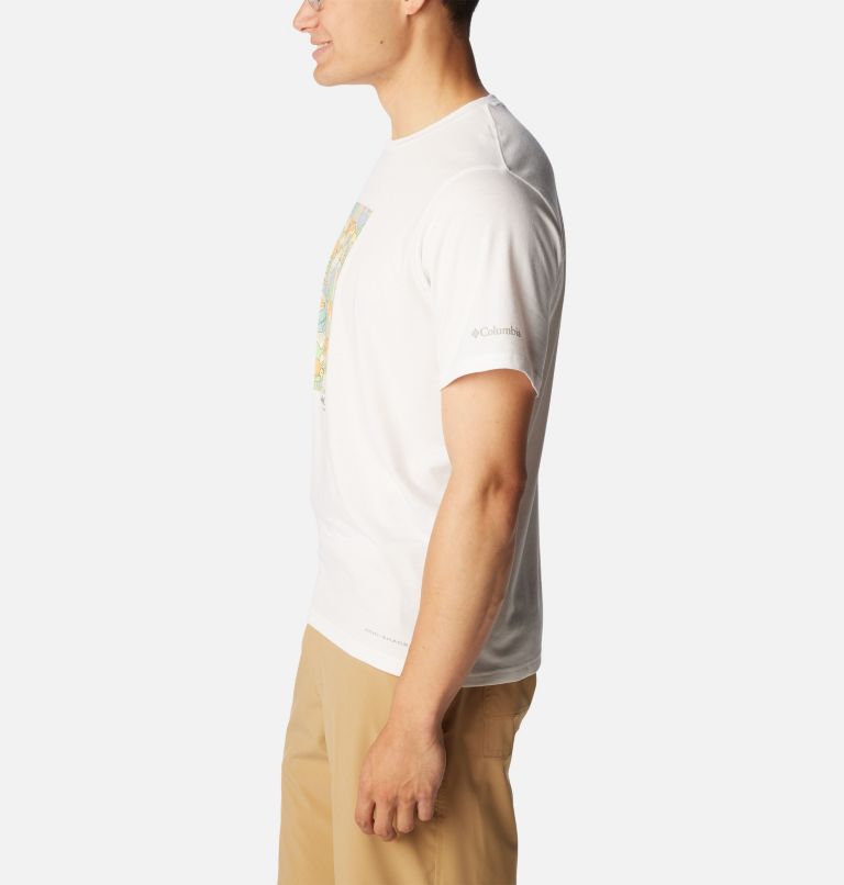 T-shirt imprimé à manches courtes Sun Trek pour homme, Color: White, Epicamp Mini, image 3