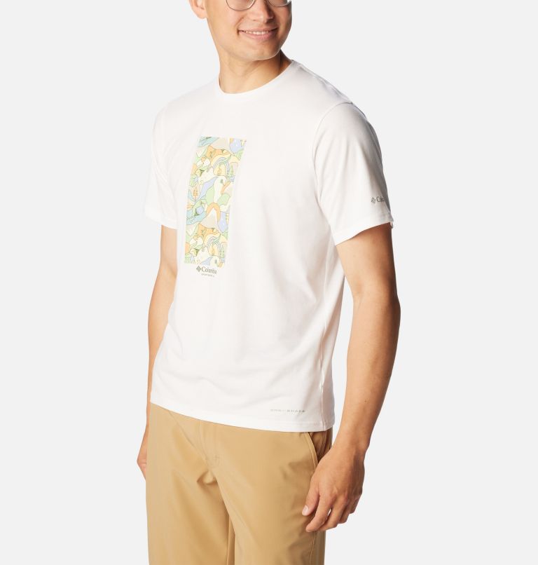 Thumbnail: T-shirt imprimé à manches courtes Sun Trek pour homme, Color: White, Epicamp Mini, image 5