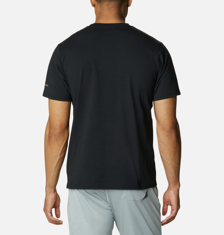 Camiseta técnica Sun Trek para hombre, Color: Black, Hike Graphic, image 2