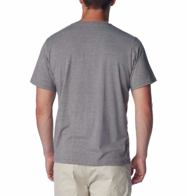 Camiseta técnica Sun Trek para hombre, Color: City Grey Heather, Simple Gorge, image 2