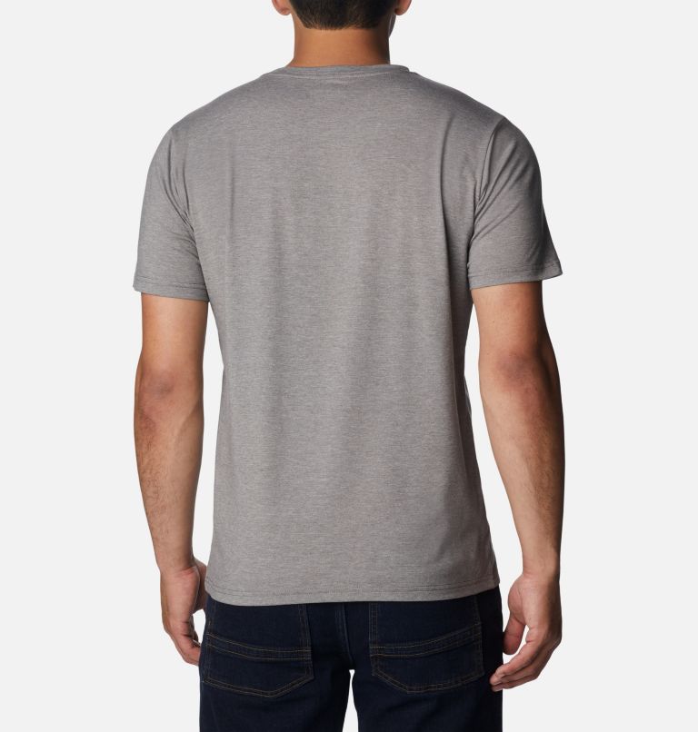 Men's Sun Trek Technical T-Shirt, Color: City Grey Heather, H2O Fanatic 2, image 2