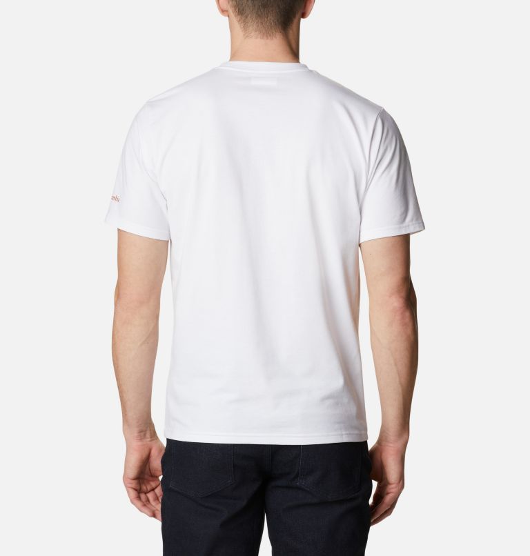 Men's Sun Trek Technical T-Shirt, Color: White, Van Life Graphic, image 2
