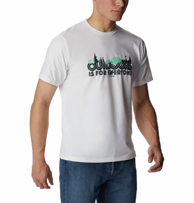 Camiseta técnica Sun Trek para hombre, Color: White, All For Outdoors, image 5