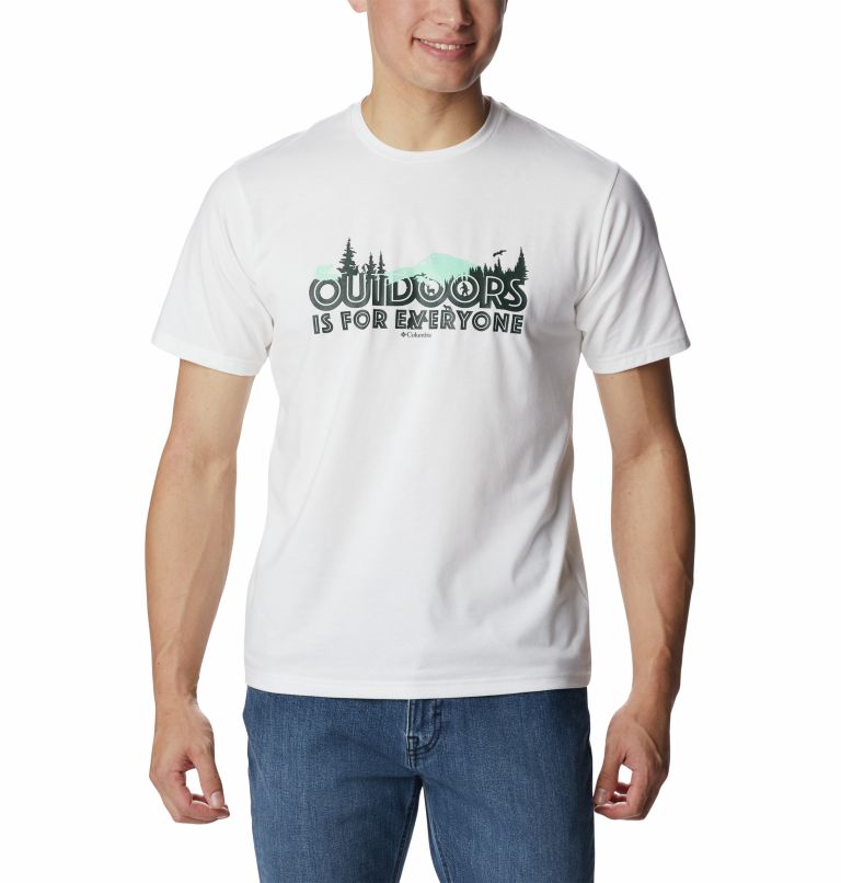 Camiseta técnica Sun Trek para hombre, Color: White, All For Outdoors, image 1