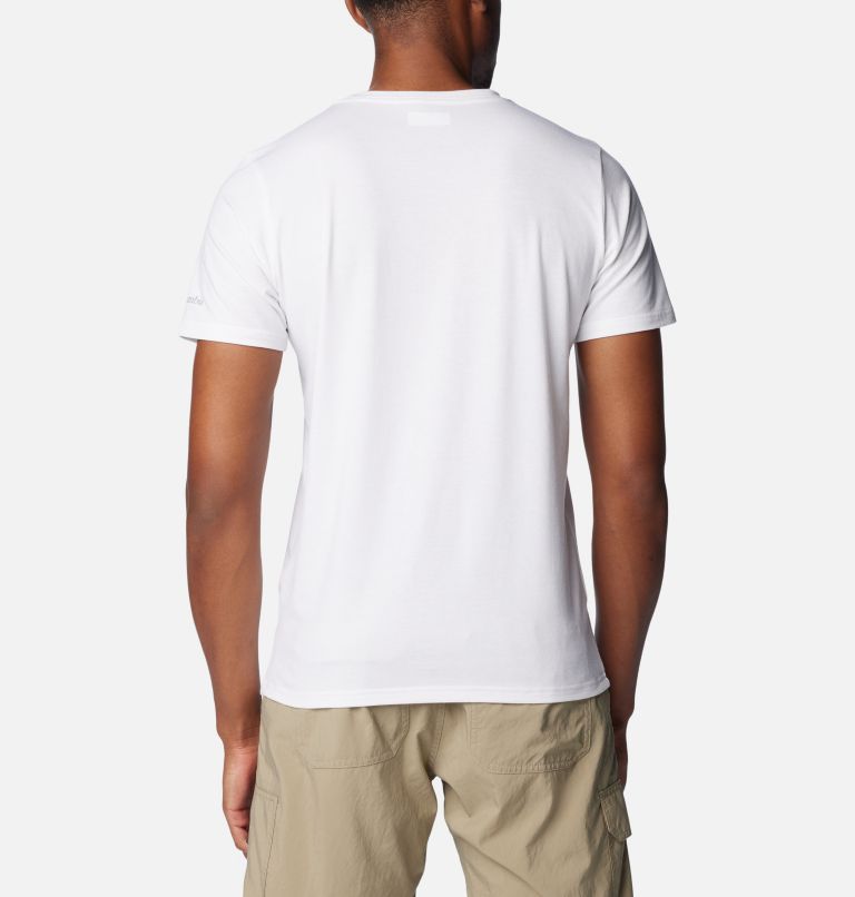 Camiseta técnica Sun Trek para hombre, Color: White, Simple Gorge, image 2