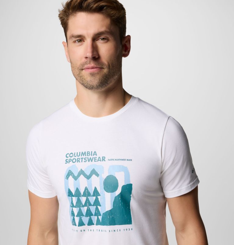 Men's Sun Trek Technical T-Shirt, Color: White, Explore Outdoors, image 4