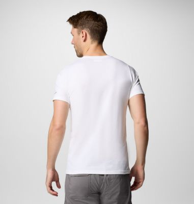 Men's Sun Trek Short Sleeve Graphic Tee, Color: White, Explore Outdoors, image 6