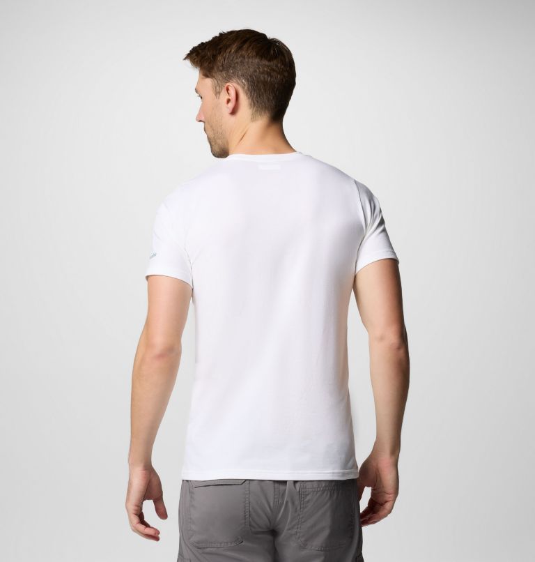 Men's Sun Trek Technical T-Shirt, Color: White, Explore Outdoors, image 2