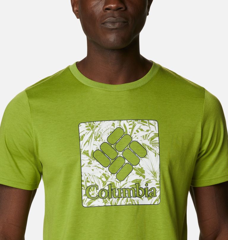 Camiseta técnica Sun Trek para hombre, Color: Matcha Floral Fill, image 4