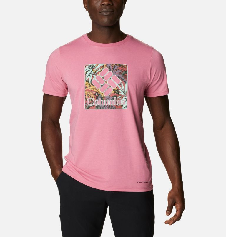 Camiseta técnica Sun Trek para hombre, Color: Rosette Floral Fill, image 1