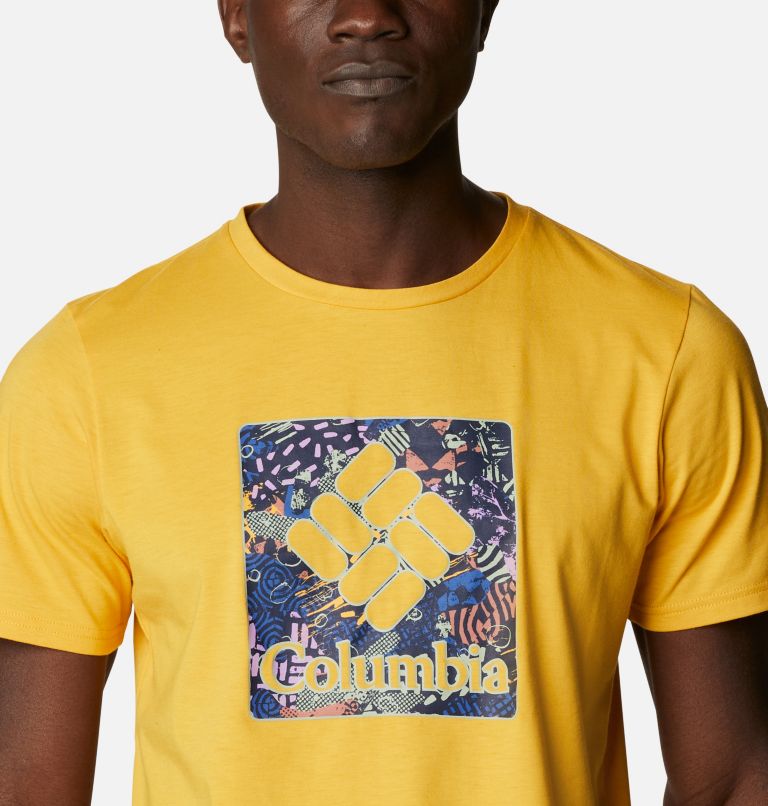 Camiseta técnica Sun Trek para hombre, Color: Bright Gold Camp Fill, image 4