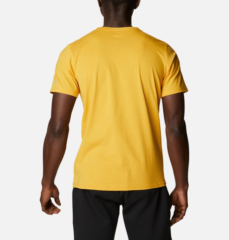 Camiseta técnica Sun Trek para hombre, Color: Bright Gold Camp Fill, image 2