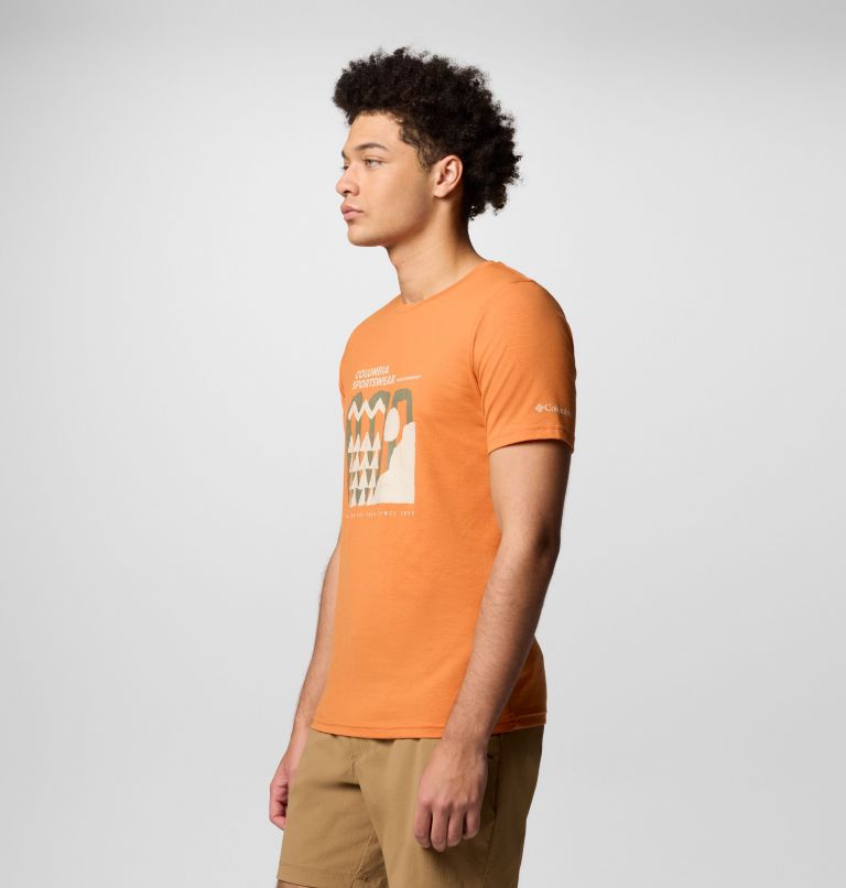Men's Sun Trek Technical T-Shirt, Color: Tuscan Hthr, Explore Outdoors, image 3