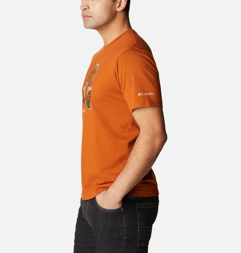 Camiseta técnica Sun Trek para hombre, Color: Warm Copper Heather, H2O Fanatic 2, image 3