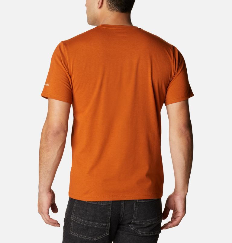 Men's Sun Trek Technical T-Shirt, Color: Warm Copper Heather, H2O Fanatic 2, image 2