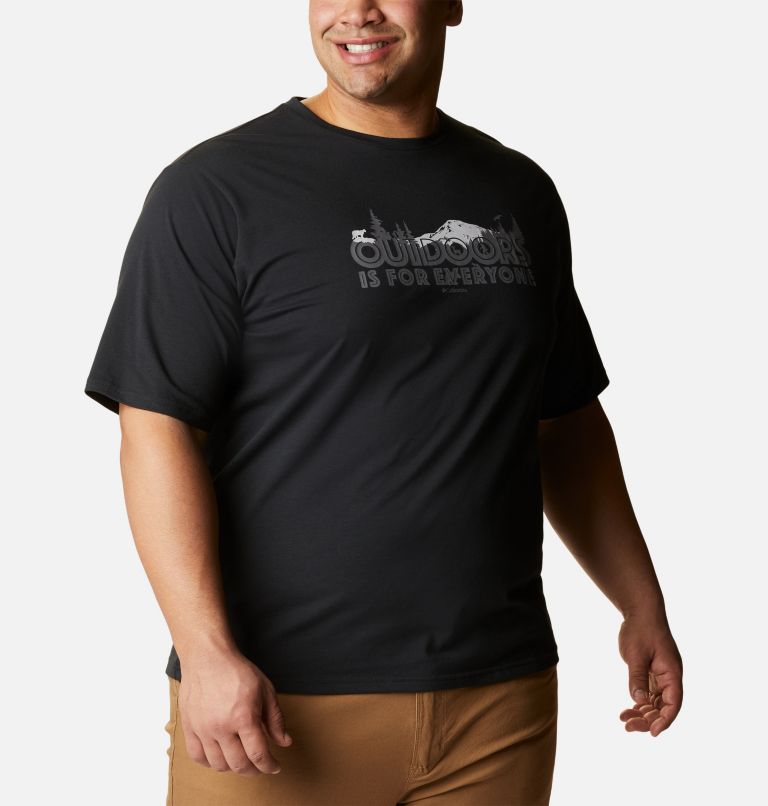 T-shirt imprimé à manches courtes Sun Trek Homme - Tailles fortes, Color: Black, All For Outdoors Graphic, image 5