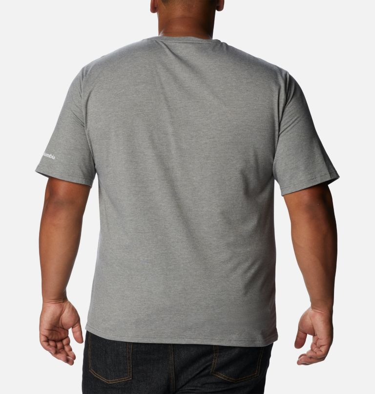 Thumbnail: Men's Sun Trek Short Sleeve Graphic T-Shirt - Big, Color: City Grey Heather, Suntrek Trails Chest, image 2
