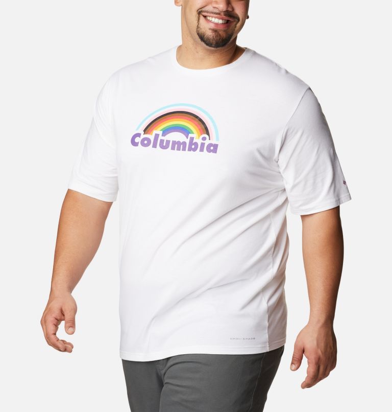 Men's Sun Trek Pride Graphic T-Shirt - Big, Color: White, Columbia Pride Graphic, image 5