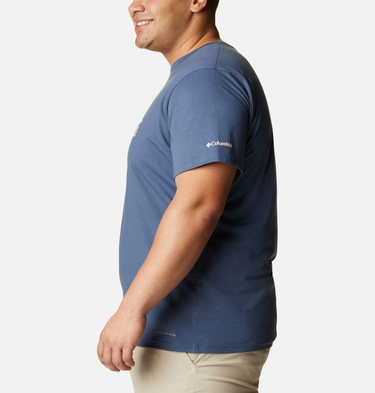 T-shirt imprimé à manches courtes Sun Trek Homme - Tailles fortes, Color: Dark Mountain, Tropical Graphic, image 3