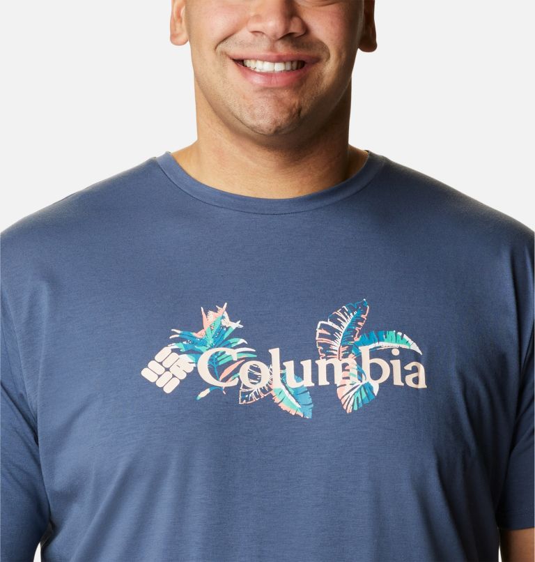 Men's Sun Trek Short Sleeve Graphic T-Shirt - Big, Color: Dark Mountain, Tropical Graphic, image 4