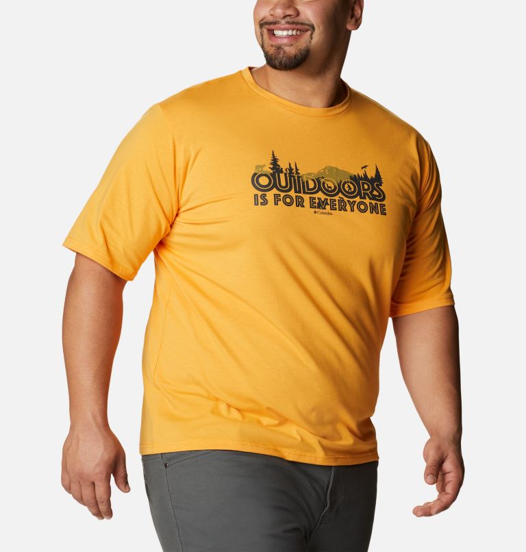 Men's Sun Trek Short Sleeve Graphic T-Shirt - Big, Color: Mango, All For Outdoors Graphic, image 5