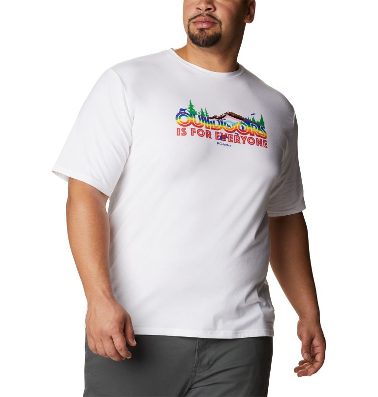 Men's Sun Trek Pride Graphic T-Shirt - Tall, Color: White, All For Outdoor Pride Graphic, image 5