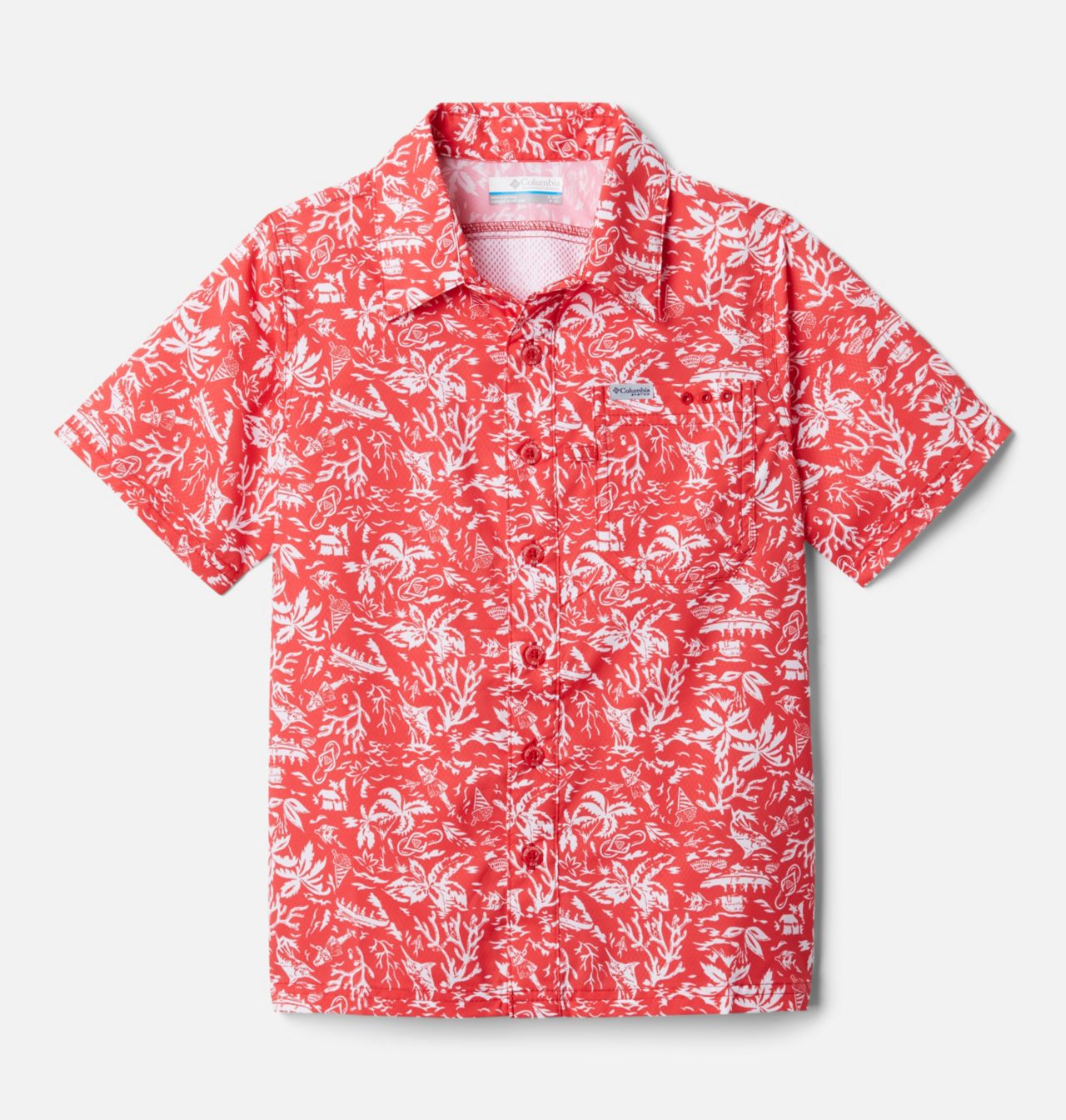 Boys' PFG Slack Tide™ Short Sleeve Camp Shirt 1