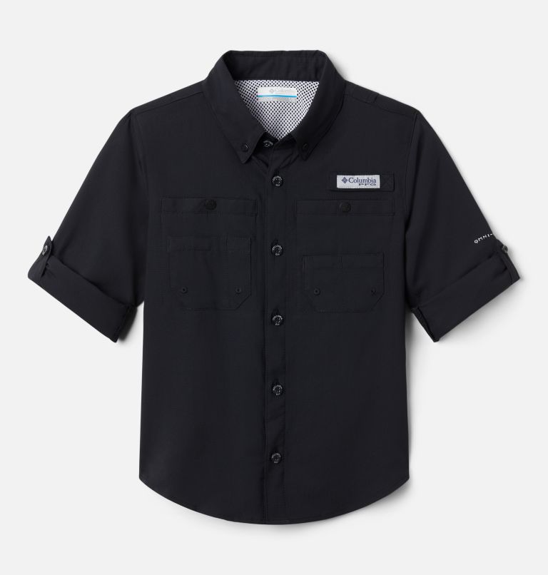Boys' PFG Tamiami Long Sleeve Shirt, Color: Black, image 3