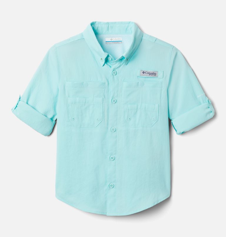 Thumbnail: Boys' PFG Tamiami Long Sleeve Shirt, Color: Gulf Stream, image 3