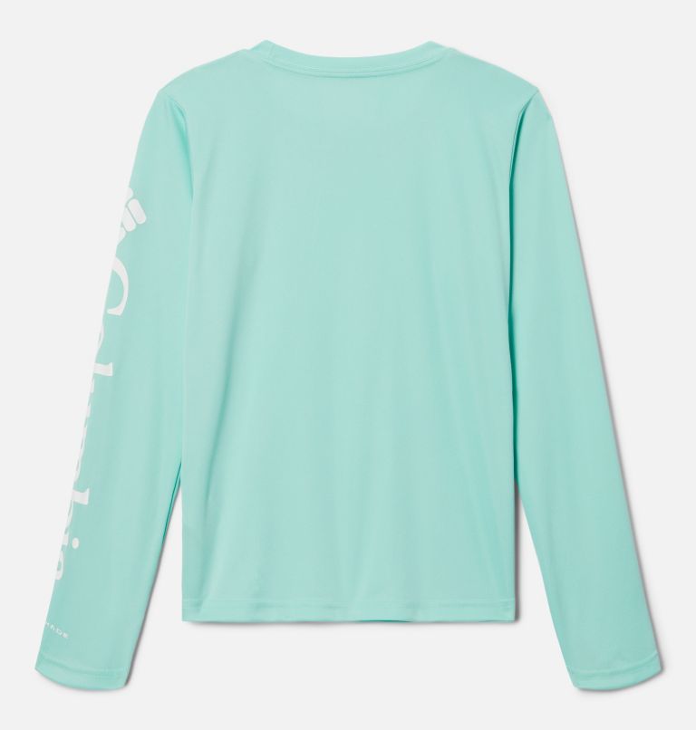 Girls' PFG Tidal Long Sleeve Shirt, Color: Mint Cay, image 2