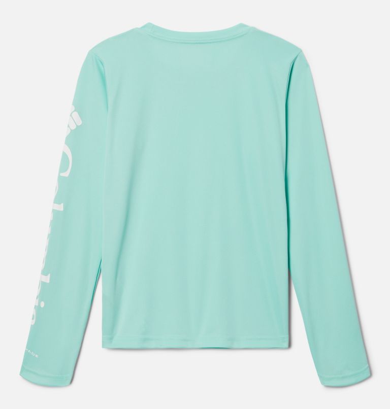 Thumbnail: Girls PFG Tidal Long Sleeve T-Shirt, Color: Mint Cay, image 2
