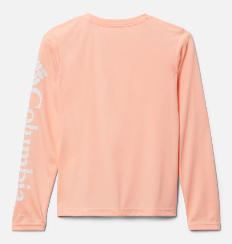 Girls' PFG Tidal Long Sleeve Shirt, Color: Tiki Pink, image 2