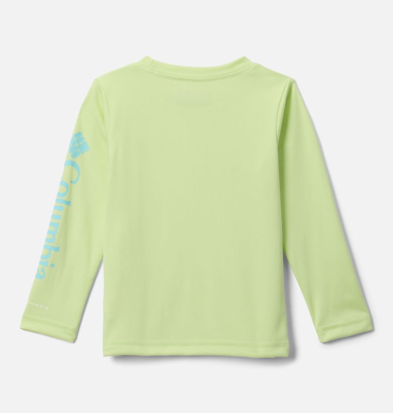 Girls' Toddler PFG Tidal Tee Long Sleeve Shirt, Color: Spring Yellow, Gulf Stream Logo, image 2
