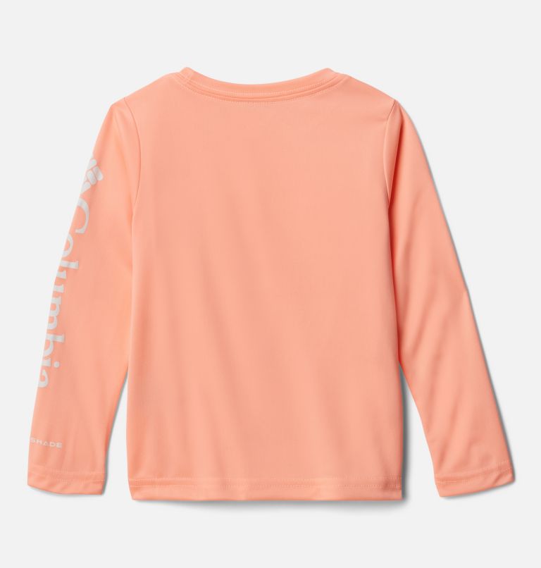 Girls' Toddler PFG Tidal Tee Long Sleeve Shirt, Color: Tiki Pink, image 2