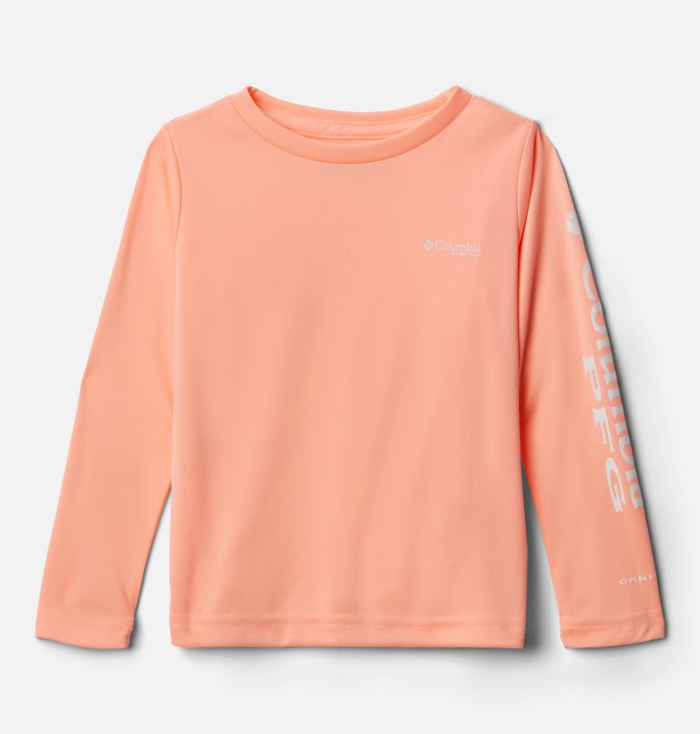 Columbia Titanium Omni Dri Women's Small Orange & White Crewneck Tech Tee