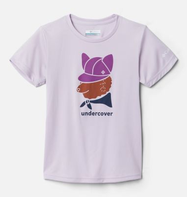Girls' Petit Pond&trade; Graphic T-Shirt Petit Pond&trade;Graphic SS Tee | 671 | M, Pale Lilac Foxy Undercover, front