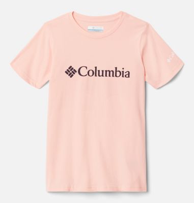 T-shirt en Coton Biologique Sweet Pines&trade; Fille Sweet Pines&trade; Graphic Short Sleeve Tee | 670 | M, Pink Sand, front