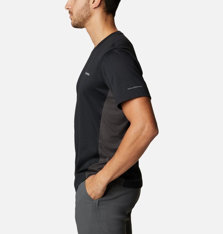 Men's Zero Ice Cirro-Cool Short Sleeve Shirt, Color: Black, Black Heather, image 3