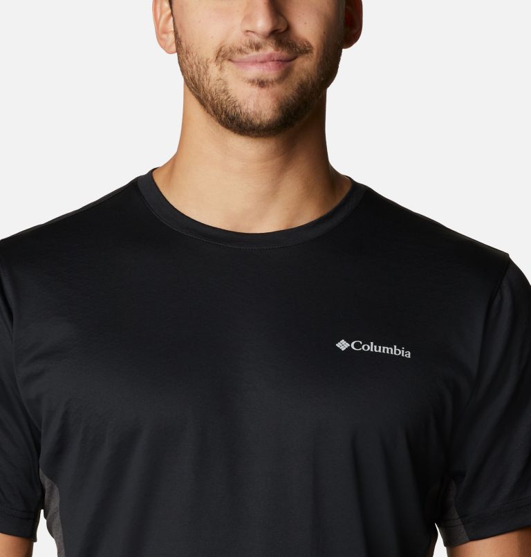 Men's Zero Ice Cirro-Cool Short Sleeve Shirt, Color: Black, Black Heather, image 4