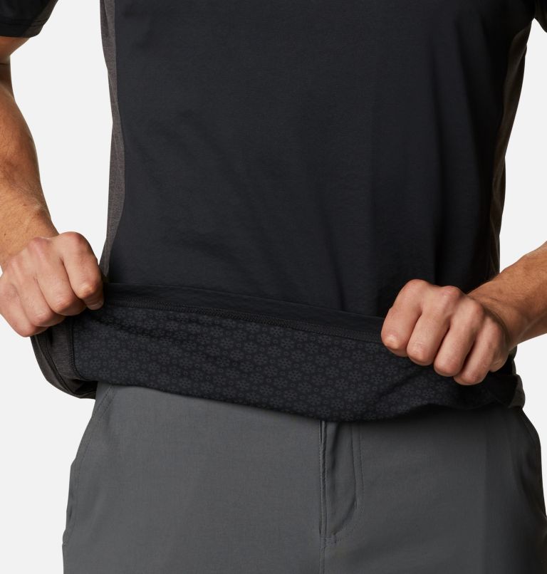 Thumbnail: Men's Zero Ice Cirro-Cool Short Sleeve Shirt, Color: Black, Black Heather, image 5
