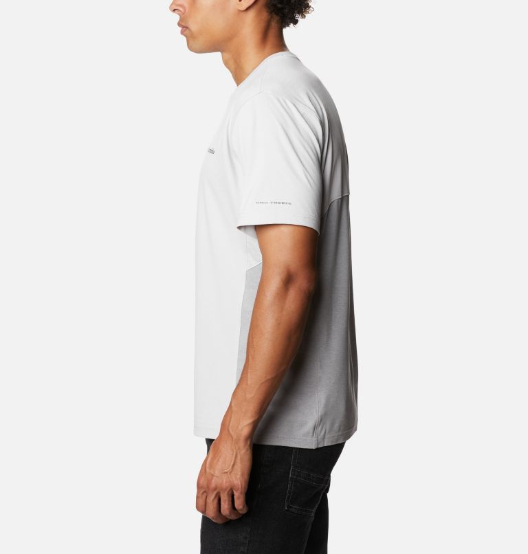 Men's Zero Ice Cirro-Cool Short Sleeve Shirt, Color: Nimbus Grey, Nimbus Grey Heather, image 3