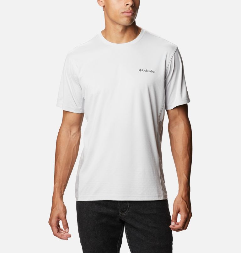 Men's Zero Ice Cirro-Cool Short Sleeve Shirt, Color: Nimbus Grey, Nimbus Grey Heather, image 1