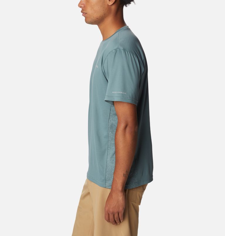 Men's Zero Ice Cirro-Cool Short Sleeve Shirt, Color: Metal, Metal Heather, image 3